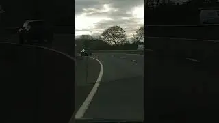 World's Tightest Motorway Bend M876 Falkirk District Scotland UK