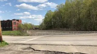 NS 9320 & 9031 Lead Elephant Style on Westbound Unit Train of FEPX Gravel Hoppers