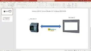 ้PLC LOGO8 Modbus TCP/IP Wecon HMI PI3070