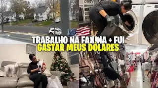 FAXINA PESADA NOS EUA + MINHAS COMPRAS NA BURLINGTON!  💸🧽 (ROTINA REAL DE IMIGRANTE)