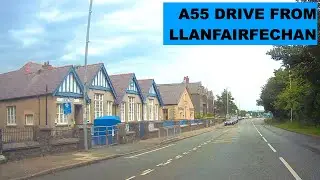 Driving in North Wales, A55 from Llanfairfechan to J19 Glan Conwy - 12/06/25 // dashcam footage