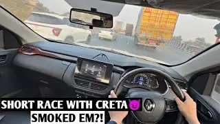 Creta vs Kiger Non-Turbo🔥Unexpected Highway Race | POV Drive