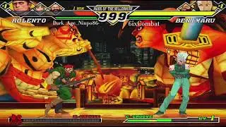 Capcom Vs SNK 2 EO 2 player 🆚 match  (Dark_Age)Morrigan/Zan/Rolento Vs Benimaru/Chang/Balrog(6ixCom)
