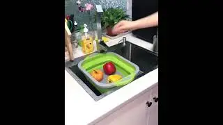 Cutting Board with Folding Busket #Cutting#choping#washing#kitchen#