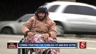 Community fundraising for homeless man now wheelchair bound after hit-and-run