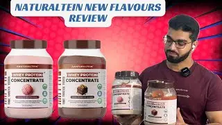 Naturaltein whey concentrate new flavours taste test !!!! Chocolate biscoff & italian icecream !!!!
