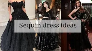 black sequin dress ideas l fashion trend #shorts #sequin #dress #black_sequin
