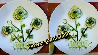 Chef Best garnishing//flower garnishing//Best garnishing in a hotel industry 