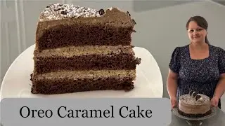 Oreo caramel cake ( Шоколадно - карамельный торт со вкусом Орео)