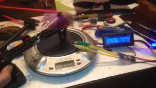 Тестирование тяги Cobra 2204 12turns 3s dal 5x4.5x3