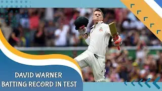 David Warner batting record in test career || #davidwarner  #india #wtcfinal #test #warner #aus