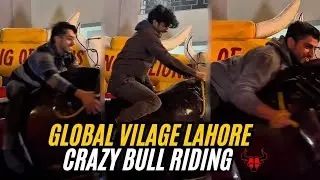 CRAZY BULL RIDING WITH COUSIN 😬