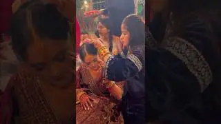 This is how a Pahadi bride gets ready😳😍#trending #viral #minivlog #ytshorts #bride#shadi#pahadi#w...