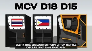 Plan Speaker Box Modified Cerwin Vega//Skema box khas Thailand dan Filipina untuk battle MCV D18 D15