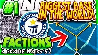 THE BIGGEST FACTION BASE EVER + RANK GIVEAWAY! | Minecraft FACTIONS Series #1 (ArcadeWars Factions)