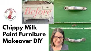 Chippy Milk Paint Furniture Makeover DIY