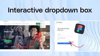 (বাংলা) How to prototype Interactive dropdown box in Figma - Md Azizul