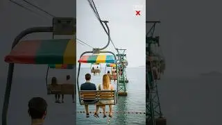 WARNING: Sea Cable Car SNAPS &mdash; Passengers Plunge Into! #aigenerated #aivideo #ai