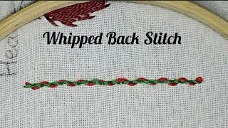 Whipped Back Stitch ! Basic Hand Stitch Design ! How to Make Whipped Back Stitch !