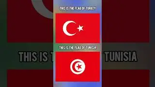 The Flag Of Turkey vs The Flag Of Tunisia #turkey #flags #tunisia  #nationalflag #flagsofcountries
