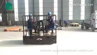 Manual Rail Transfer Cart, Hand Powered Railway Transfer Trailer