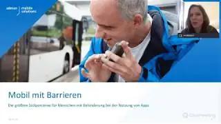 Webinaraufzeichnung 06.05.2020: Mobil mit Barrieren