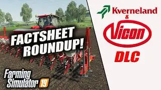 KVERNELAND & VICON EQUIPMENT PACK DLC / FACTSHEET ROUNDUP / FS19 / PS4.