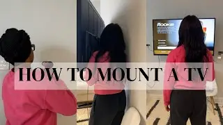 EASY TV MOUNT INSTALLATION | MOUNT TV ON METAL STUDS | NEW APT TV INSTALL