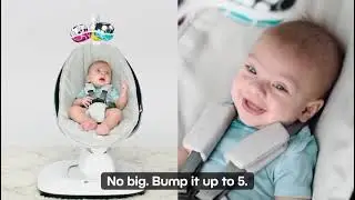 4moms MamaRoo Multi-Motion Baby Swing &ndash; Bluetooth, 5 Motions (Grey)