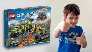 James builds Lego Volcano part1