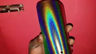 Holographic Pearl test spray out card/spectraflair pigments.KOLOR KLASH AUTO PAINTS Trinidad/Tobago