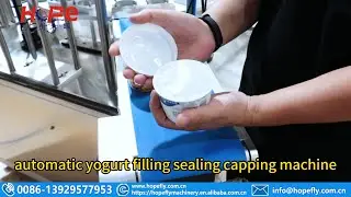 automatic yogurt filling sealing capping machine