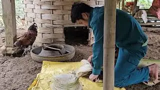 Single Mom Makes a Lovely Bamboo Bed | Helping an Orphan in Need