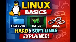 Linux Basic Commands Tutorial | Files, Directories, Links & vi Editor