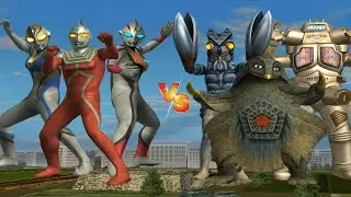 UFE3：Fake Dyna/UItra Seven/Evil Digga VS Alien Baltan/Bemenstein/King Joe