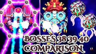 All Bosses Comparison iN Space Shooter Galaxy Attack /Boss 38/Boss 39/Boss 40