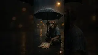 🐾 Poor Puppy&rsquo;s Rainy Night Struggle ☔ | Emotional Motivational Story 💔#shorts