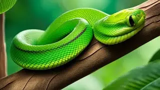 Lively Encounters with Green Tree Snakes