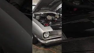 drag racing built pro street Chevrolet camaro looks menacing in silver