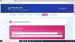 Drug Traceability Demo: Blockchain solution for drug counterfeiting in the pharmaceutical supply c