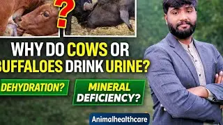 Urine Drinking Behavior in animals | Mineral deficiency | Dr.Hamza#foryou #cattledisease #cow 