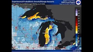 Upper Midwest & Great Lakes snow! + high winds at South Dakota! | 1/17