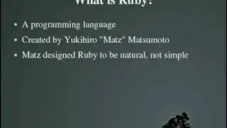 Programming With Ruby Episode 1, Introduction