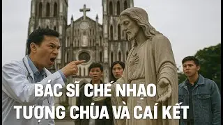 BÁC SĨ CHẾ NHẠO TƯỢNG CHÚA TRƯỚC NHÀ THỜ VÀ CÁI KẾT GÂY SỐC