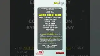 Neelam Enterprises & Infotech Solutions Data Analytics Executive Work From Home Any Graduation