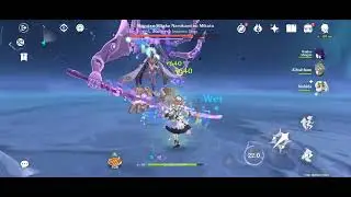 Full fight Dendro Team fight Raiden Shogun Boss Domain ! with Poor Artifact !