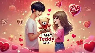 Teddy Day Status 2025 | 10 February Teddy day status | Happy Teddy Day shayari status 🧸🌹
