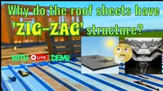 🤔 Why do the roof sheets have a zig-zag structure? #ytvideo  #roofing #science  #pressure  #physics