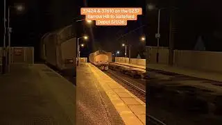 37424 & 37610 on the 0Z37 from Barrowhill Colas Rail to Slateford Depot on 5/1/26