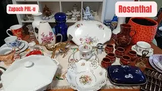 PCHLI TARG W Domu na stole PRL i Rosenthal-biala Maria #antyki #vintage #antique 